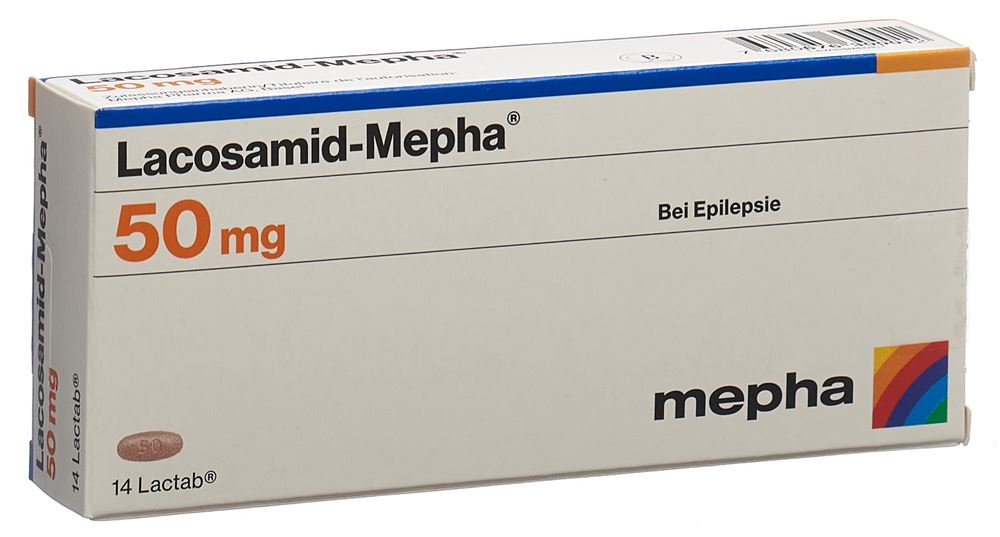 LACOSAMID Mepha 50 mg, Hauptbild