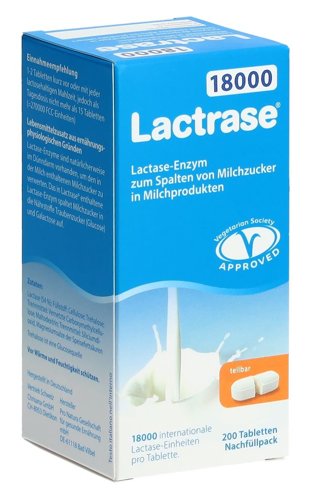 Lactrase cpr 18000 IE bte 200 pce