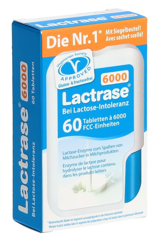Lactrase Tabl 6000 IE Disp 60 Stk