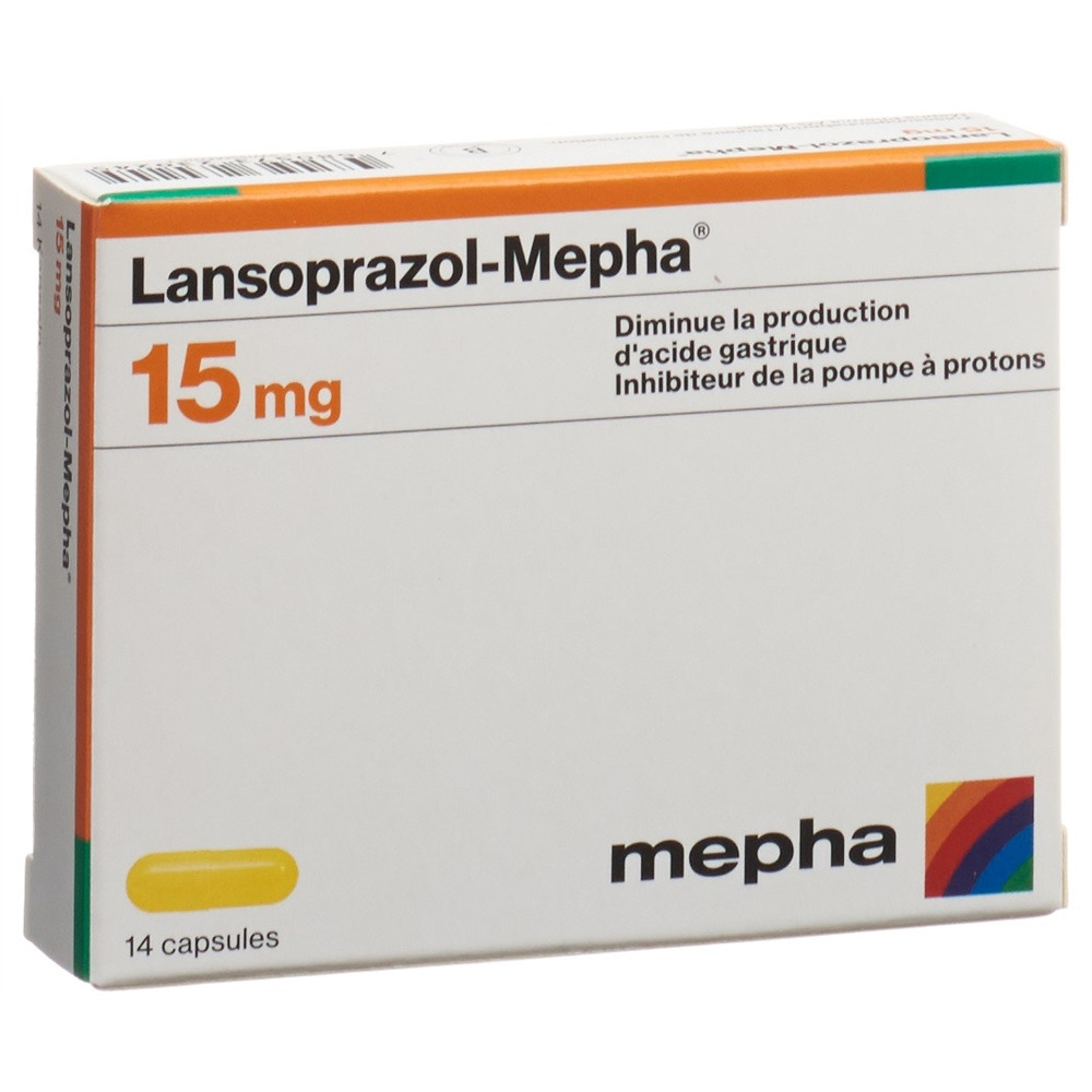 LANSOPRAZOLE Mepha 15 mg, image 2 sur 2