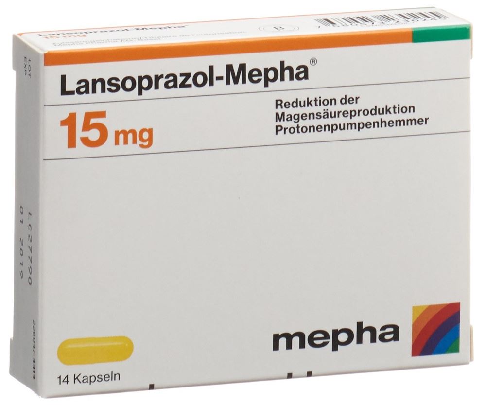 LANSOPRAZOLE Mepha 15 mg, image principale