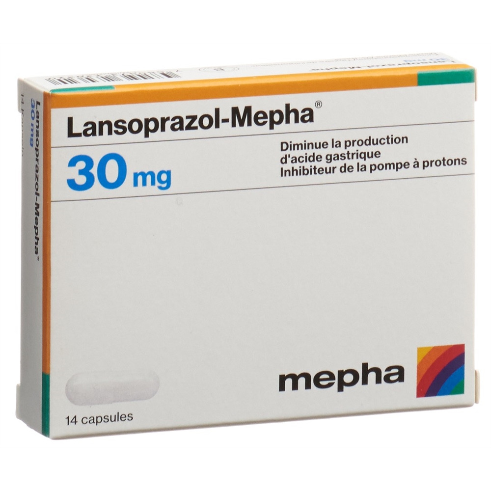 LANSOPRAZOLE Mepha 30 mg, image 2 sur 2