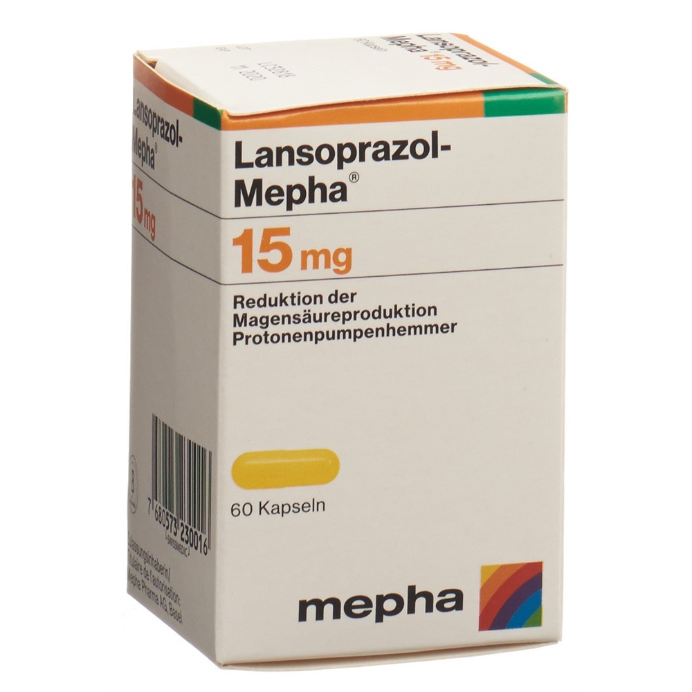 LANSOPRAZOLE Mepha 15 mg, Hauptbild
