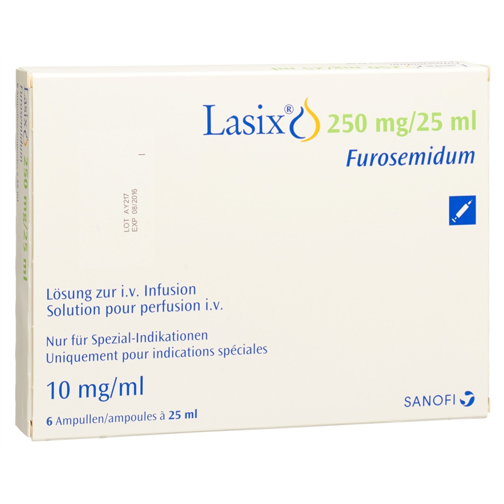 LASIX Inf Lös 250 mg/25ml i.v. Amp 25 ml, Hauptbild