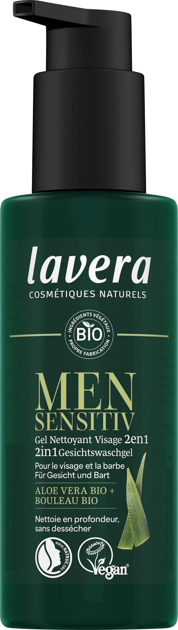 LAVERA Men sensitiv nettoyant visage 2en1