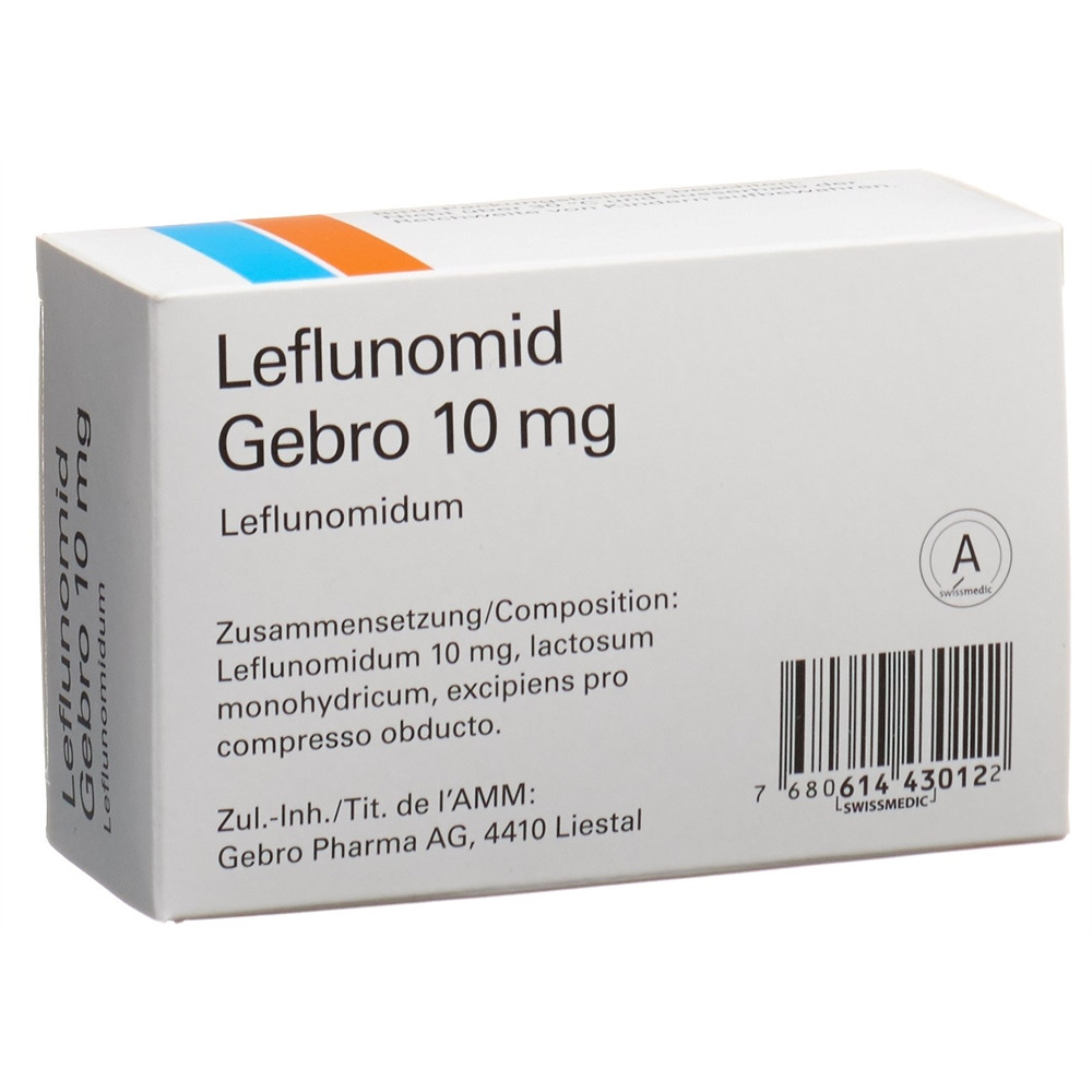 LEFLUNOMIDE Gebro 10 mg, image 2 sur 2