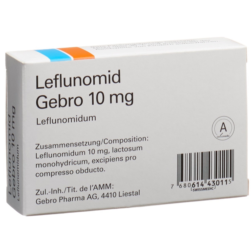 LEFLUNOMIDE Gebro 10 mg, image 2 sur 2