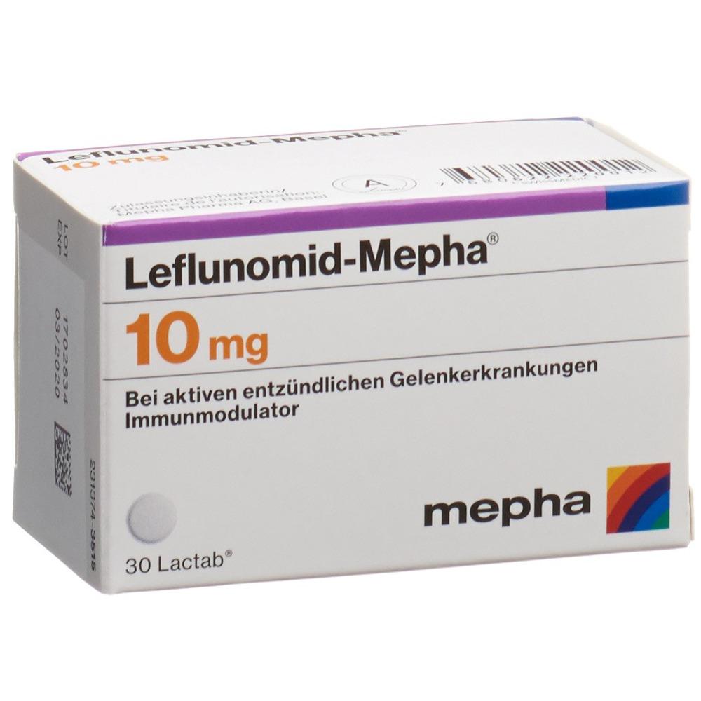 LEFLUNOMIDE Mepha 10 mg, Hauptbild