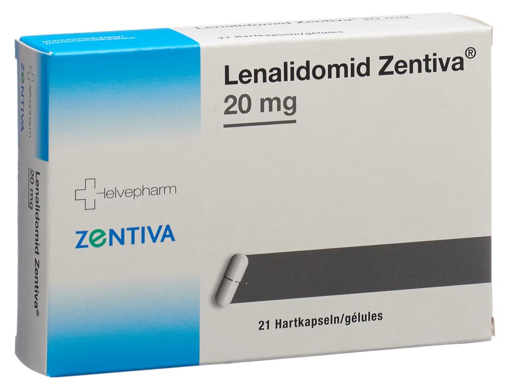 LENALIDOMID Zentiva 20 mg, image principale LENALIDOMID Zentiva 20 mg, image principale
