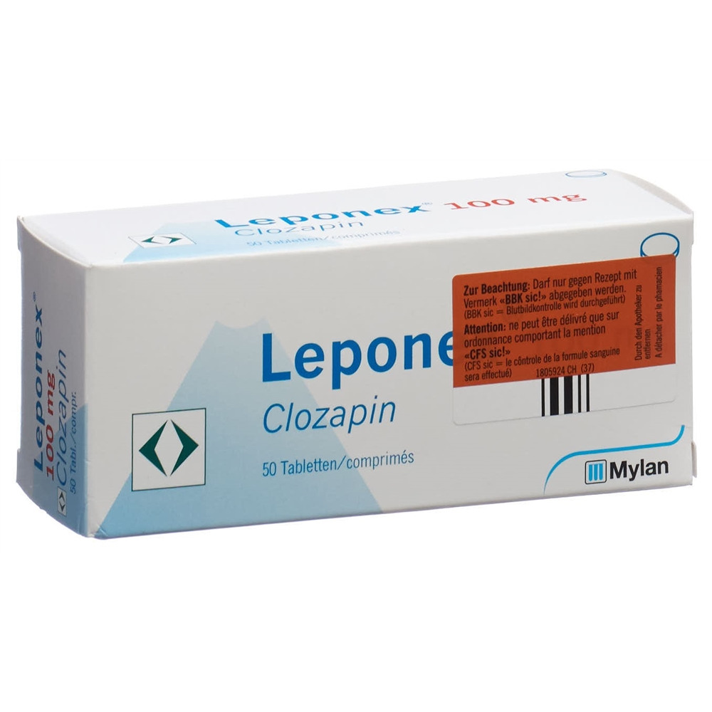 Leponex cpr 100 mg blist 50 pce, image principale