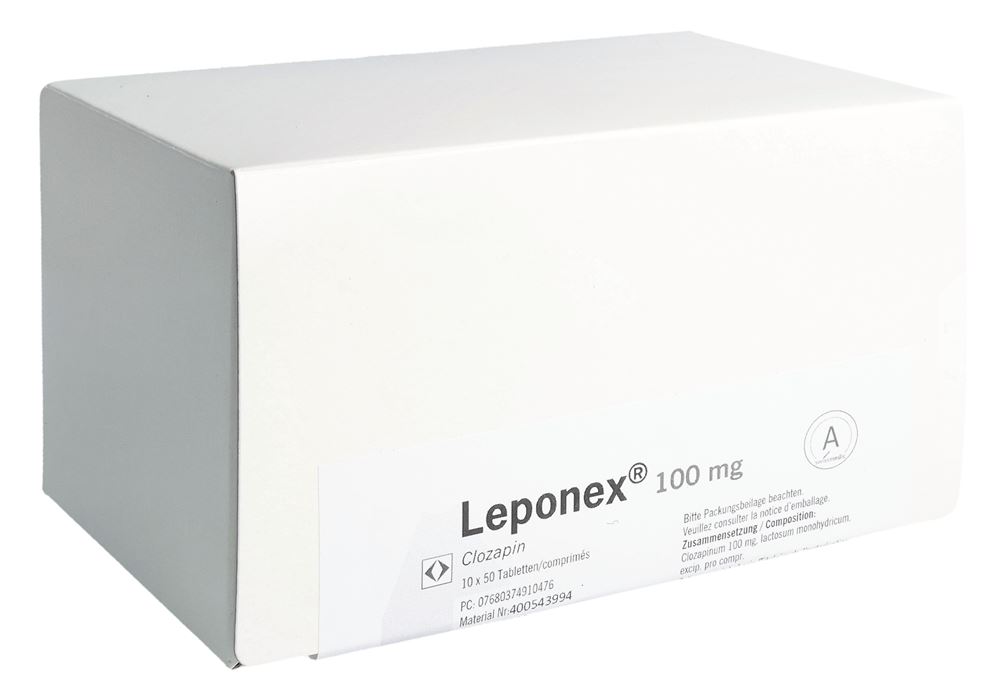 Leponex Tabl 100 mg Blist 500 Stk, Hauptbild