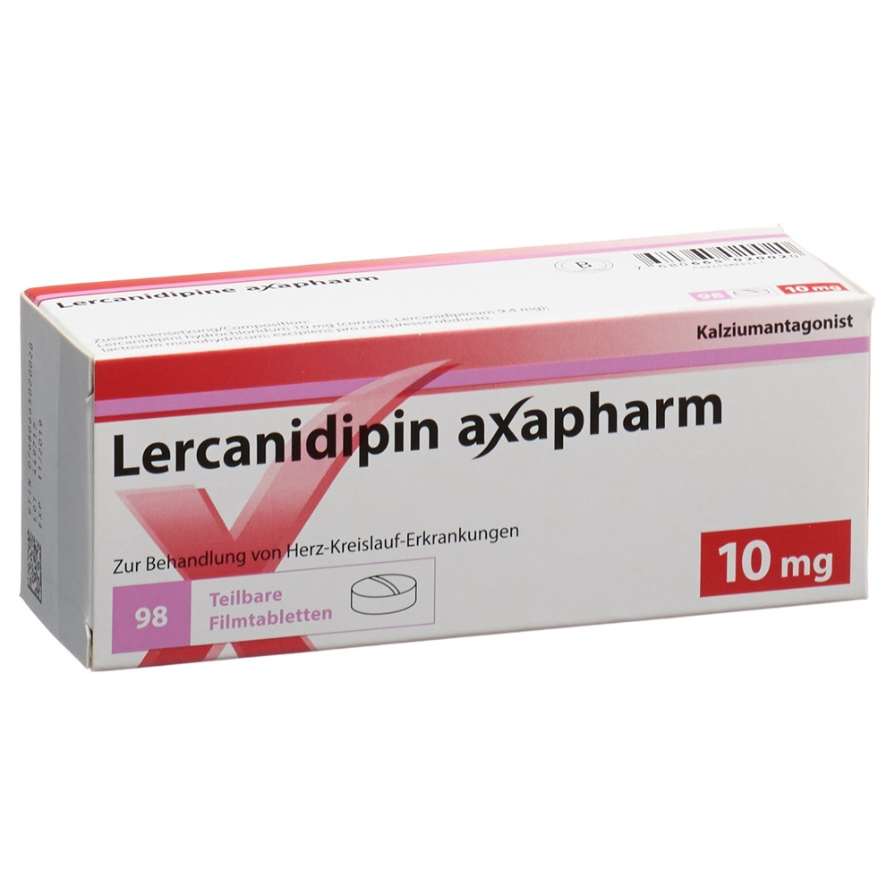 LERCANIDIPINE Axapharm 10 mg, Hauptbild