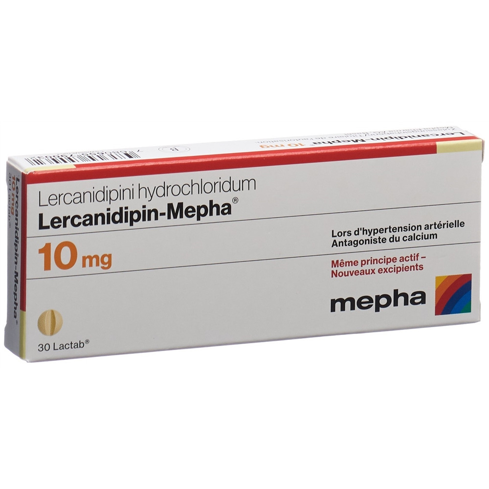 LERCANIDIPINE Mepha 10 mg, image 2 sur 2