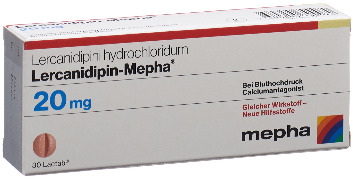 LERCANIDIPINE Mepha 20 mg, image principale