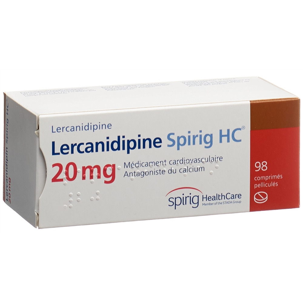 LERCANIDIPINE Spirig HC 20 mg, image 2 sur 2