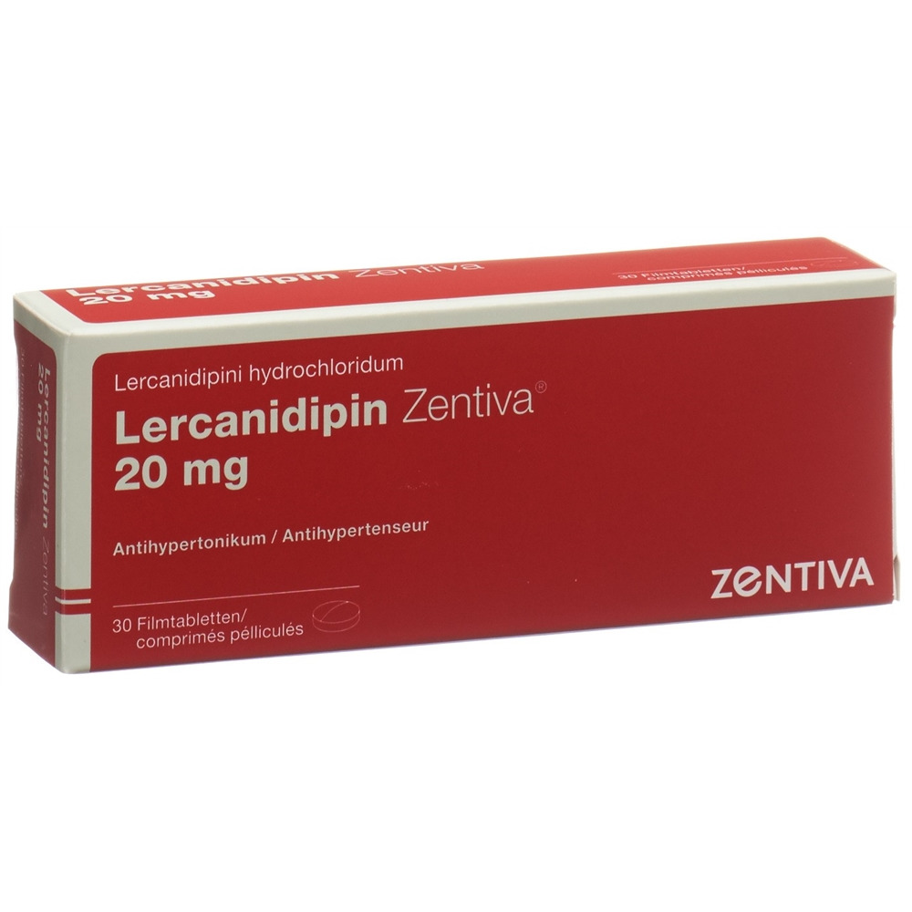 LERCANIDIPINE Zentiva 20 mg, image principale