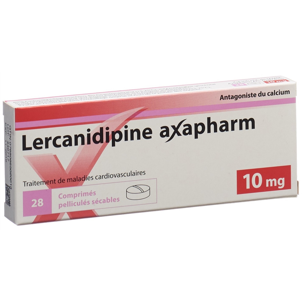 LERCANIDIPINE axapharm 10 mg, image 2 sur 2