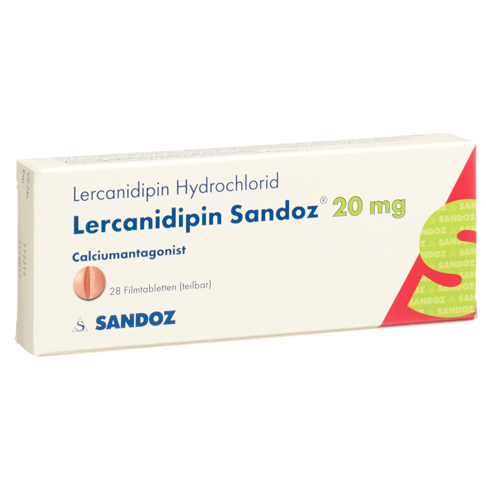 LERCANIDIPINE Sandoz 20 mg, image principale