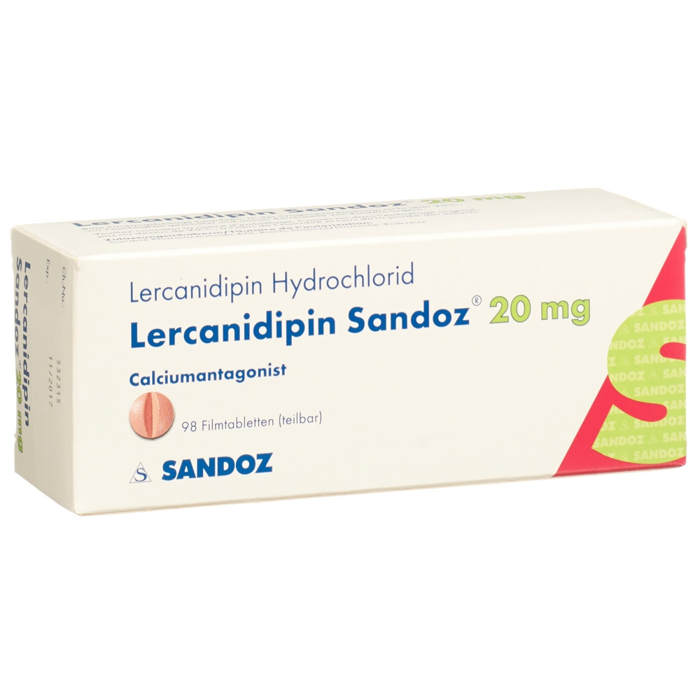 LERCANIDIPINE Sandoz 20 mg, image principale