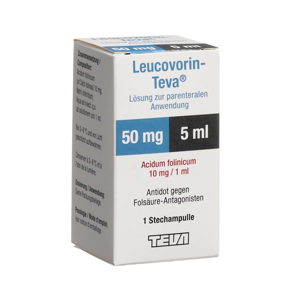 LEUCOVORIN Teva Inj Lös 50 mg/5ml Durchstf 5 ml | Online bestellen