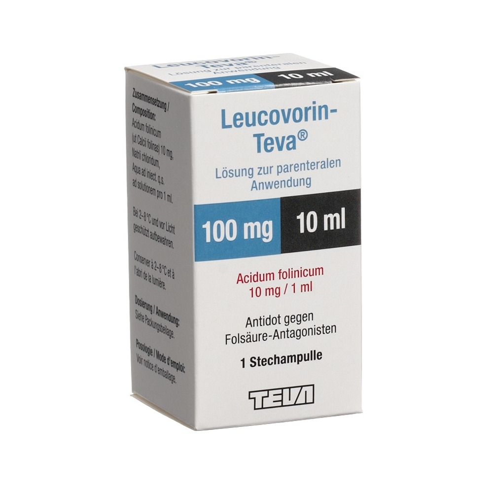 LEUCOVORIN Teva 100 mg/10ml, image principale
