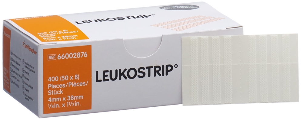 Leukostrip 4mmx38mm 8 bandes 50 pce, image 2 sur 2