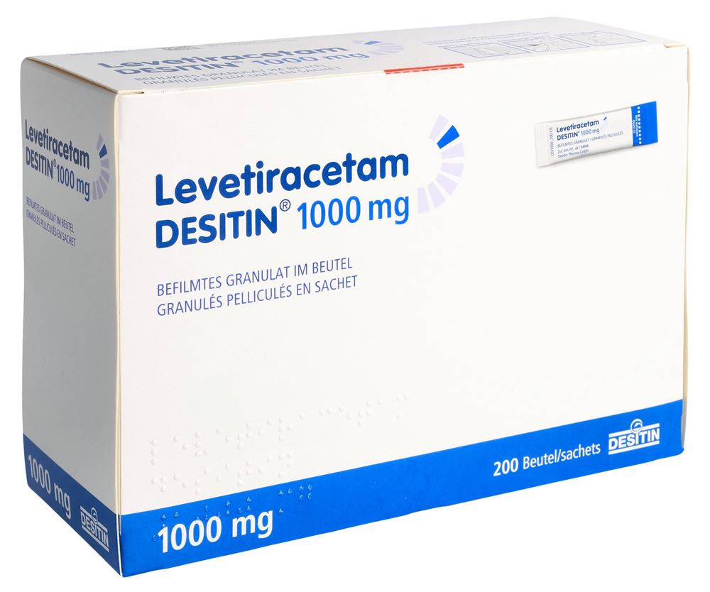 LEVETIRACETAM befilmtes Granulat 1000 mg, Hauptbild