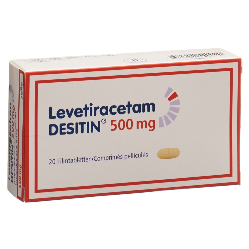 LEVETIRACETAM DESITIN 500 mg, image principale