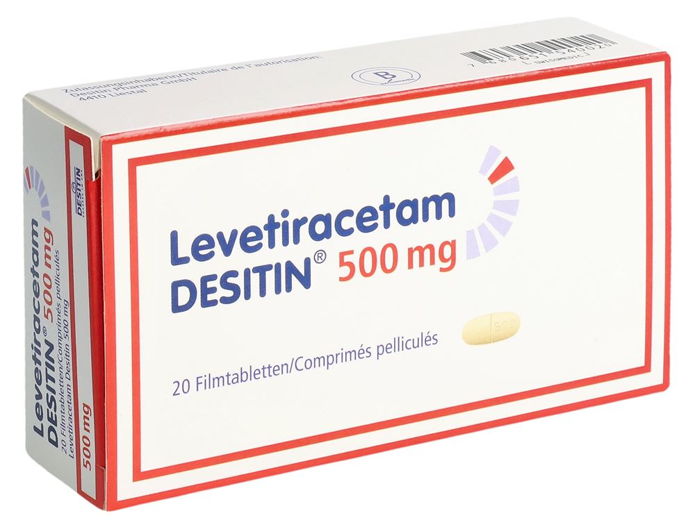 LEVETIRACETAM DESITIN 500 mg, image principale