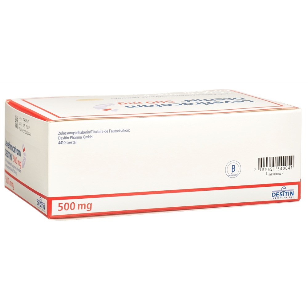 LEVETIRACETAM DESITIN 500 mg, image 2 sur 2