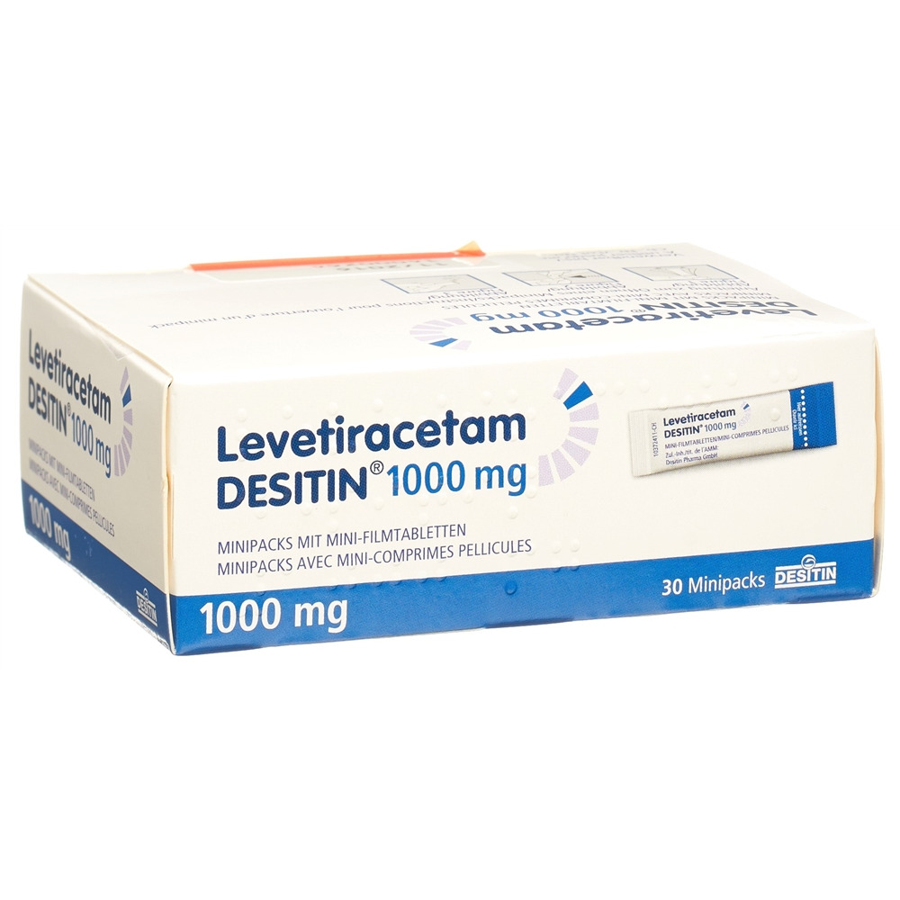 LEVETIRACETAM Minipacks avec mini-comprimés pelliculés 1000 mg, image 2 sur 2