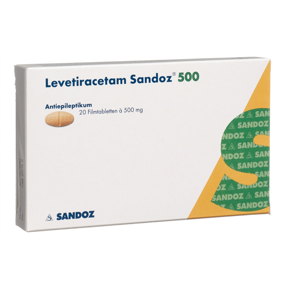 LEVETIRACETAM Sandoz 500 mg, Hauptbild