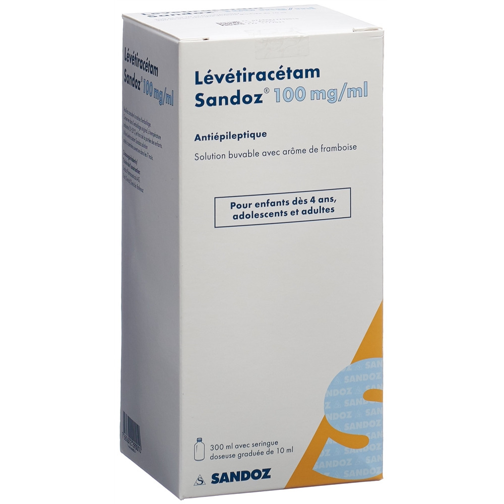 LEVETIRACETAM Sandoz 100 mg/ml, image 2 sur 2