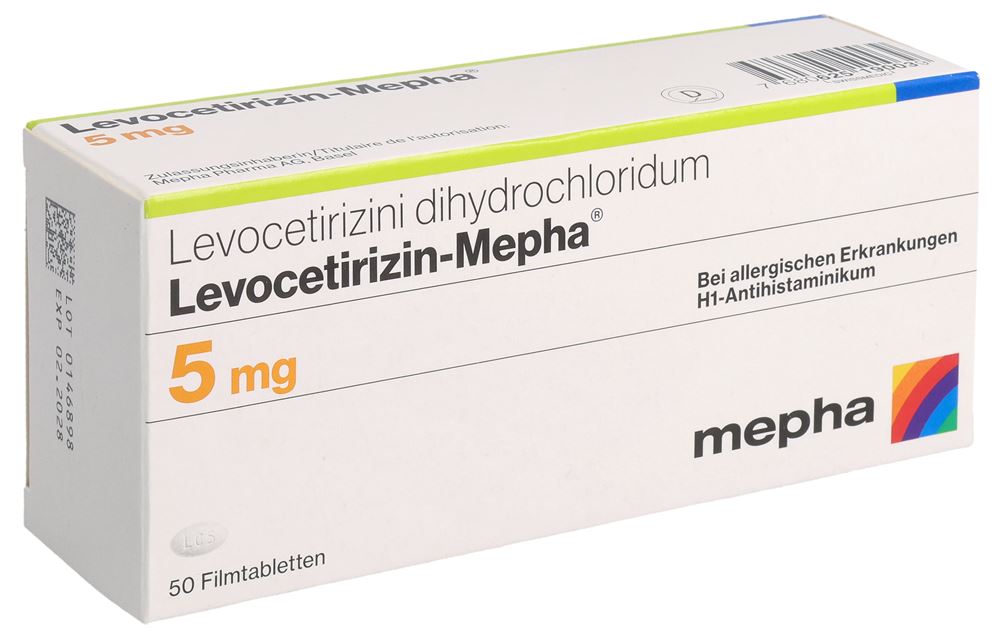 LEVOCETIRIZINE Mepha 5 mg, image principale