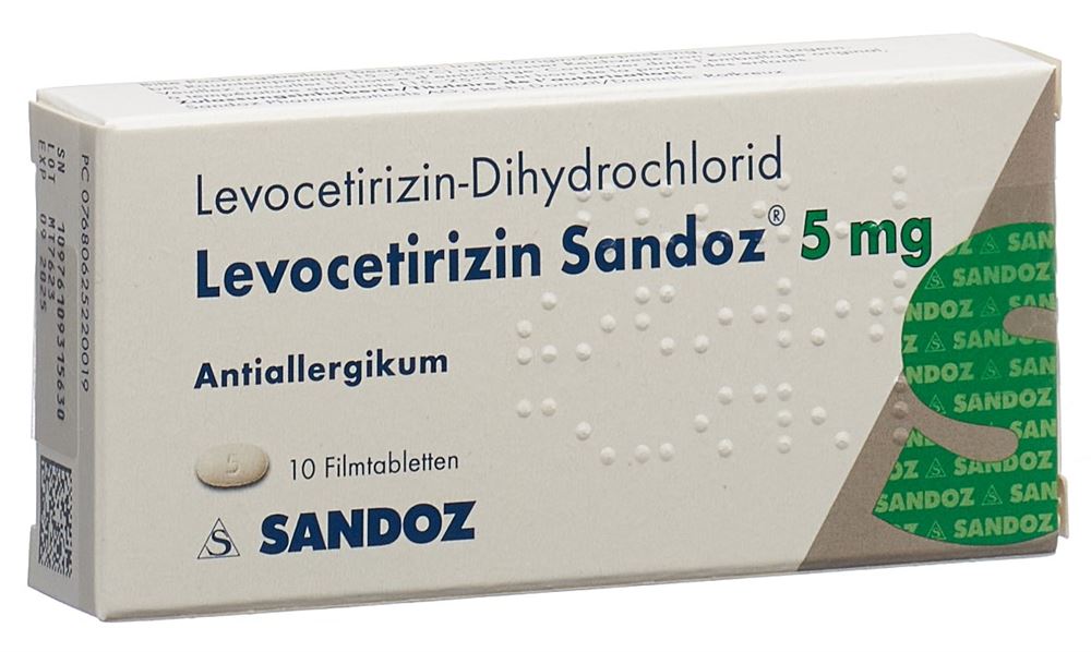 LEVOCETIRIZINE Sandoz 5 mg, Hauptbild