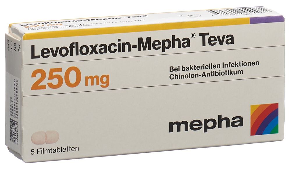 LEVOFLOXACINE Mepha Teva 250 mg, Hauptbild
