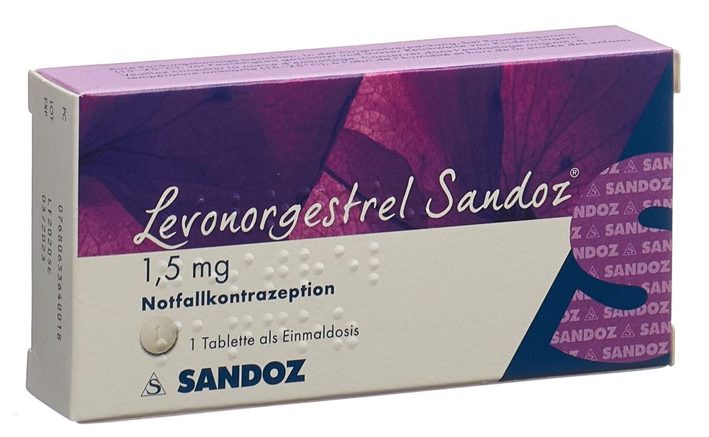 LEVONORGESTREL Sandoz 1.5 mg, Hauptbild