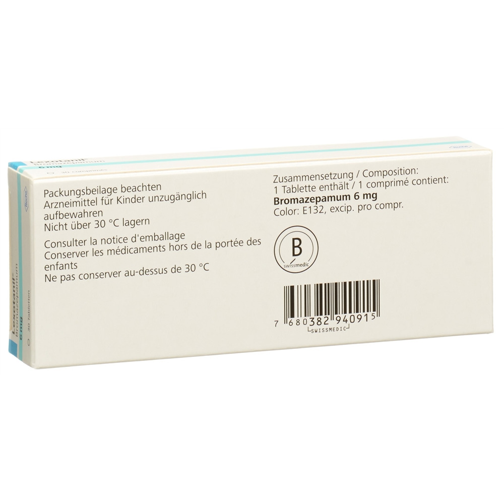 LEXOTANIL cpr 6 mg blist 30 pce, image 2 sur 2