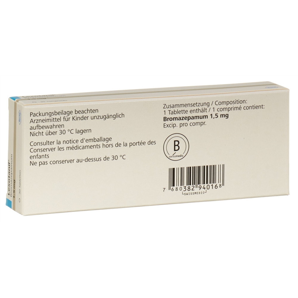 LEXOTANIL cpr 1.5 mg blist 30 pce, image 2 sur 2