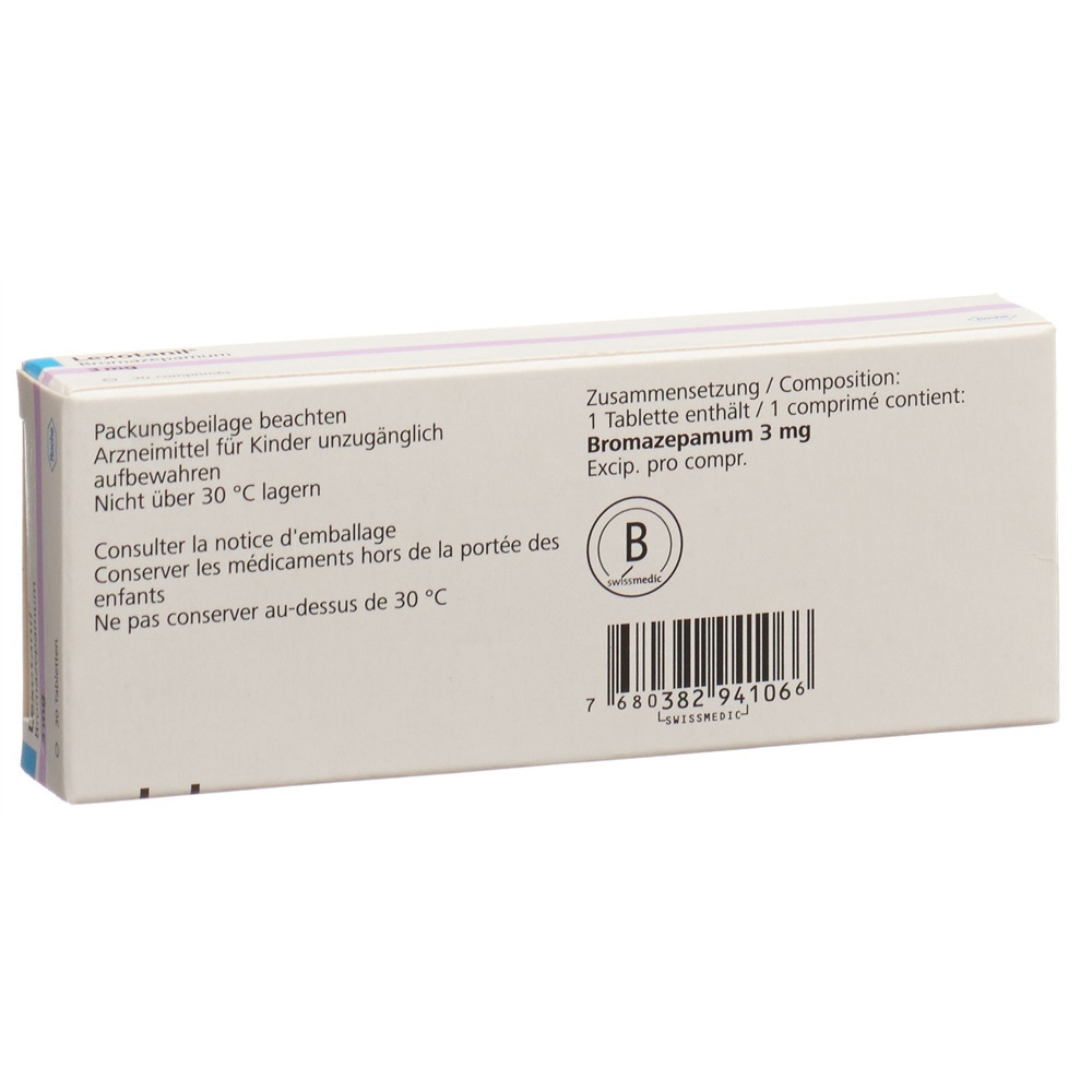 LEXOTANIL cpr 3 mg blist 30 pce, image 2 sur 2