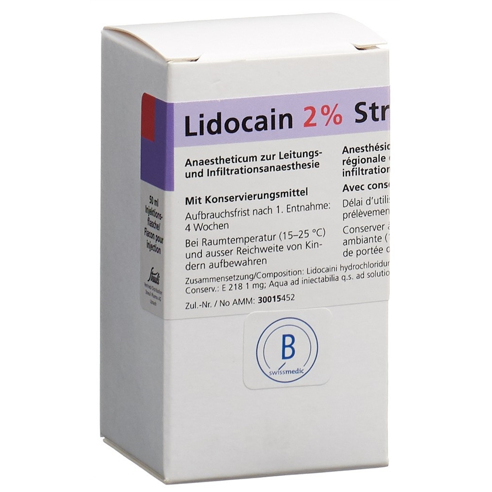 LIDOCAINE Streuli 1 g/50ml, Hauptbild