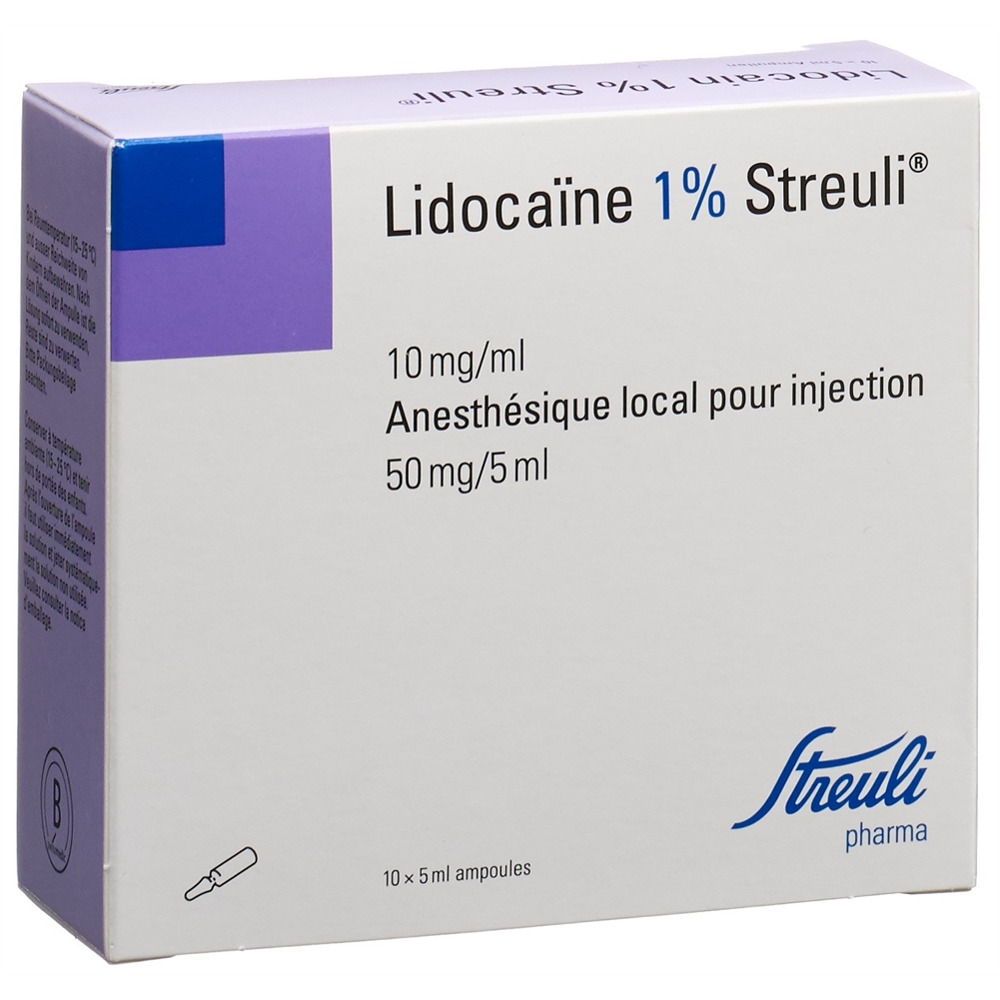 LIDOCAINE 1% 50 mg/5ml, image 2 sur 2