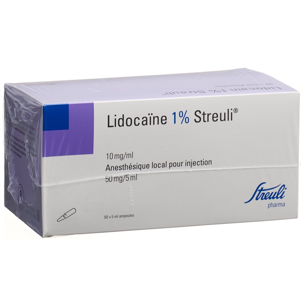 LIDOCAINE 1% 50 mg/5ml, image 2 sur 2