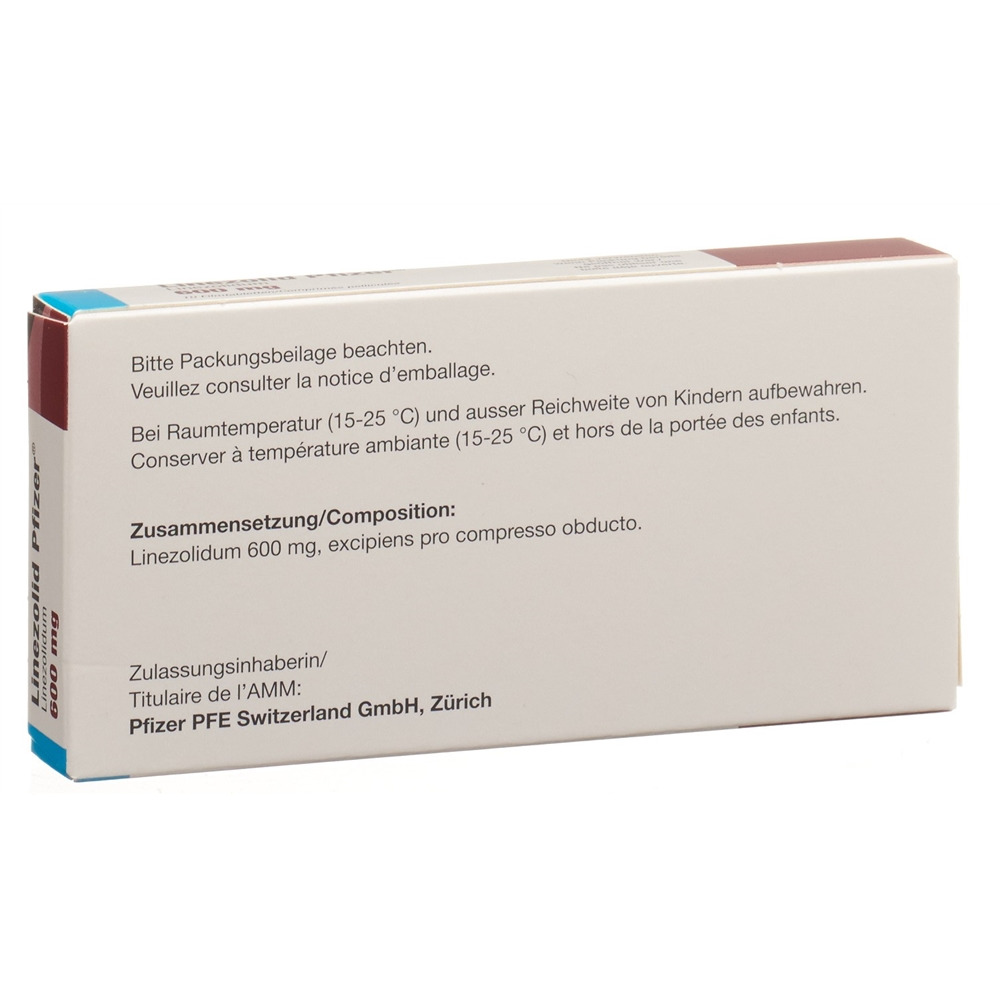 LINEZOLIDE Pfizer 600 mg, image 2 sur 2