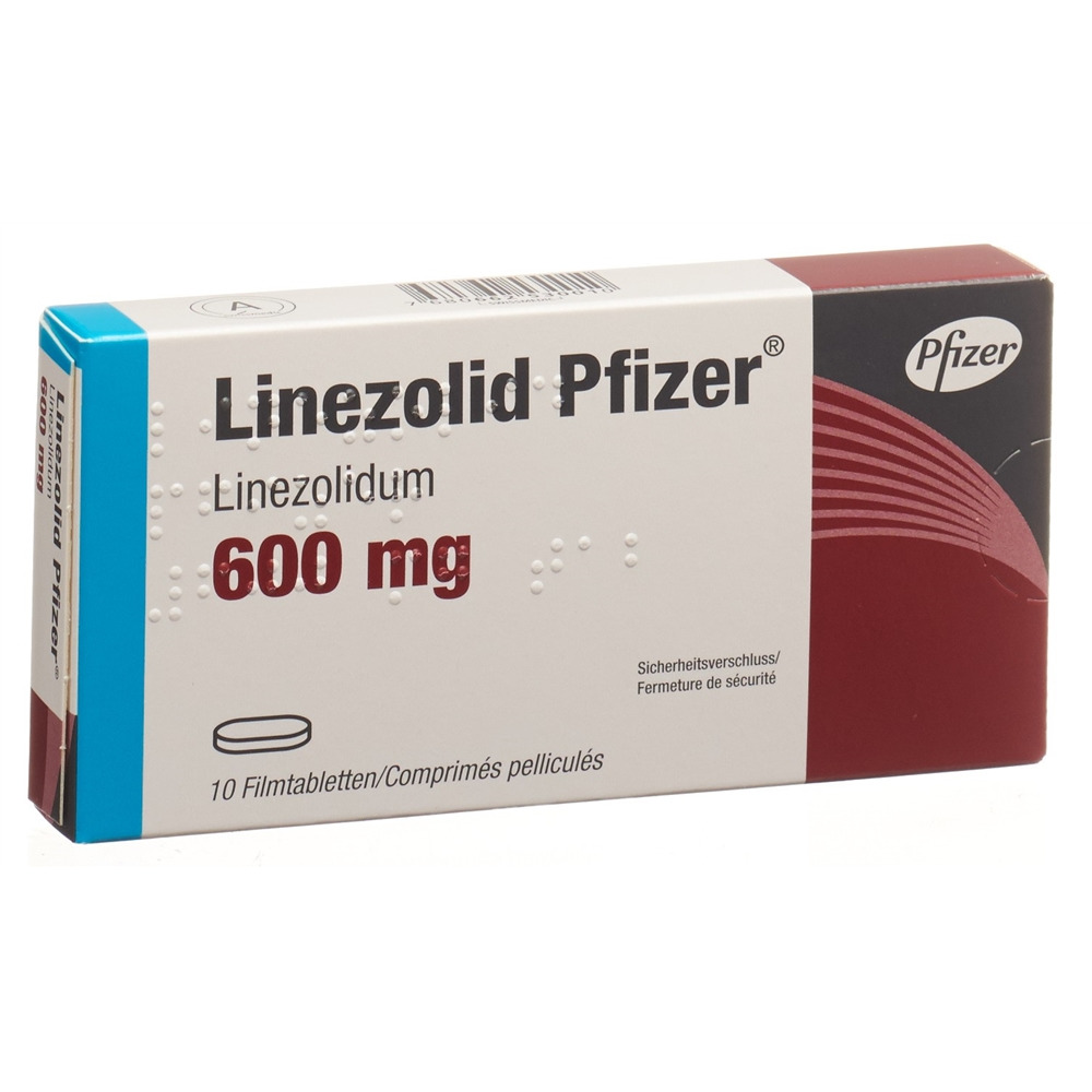 LINEZOLIDE Pfizer 600 mg, image principale