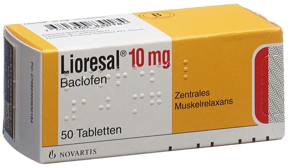 LIORESAL cpr 10 mg blist 50 pce, image principale