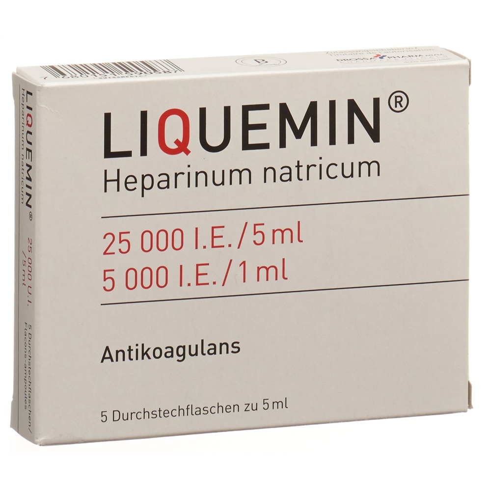 LIQUEMINE Inj Lös 25000 IE/5ml Durchstf 5 ml, Hauptbild