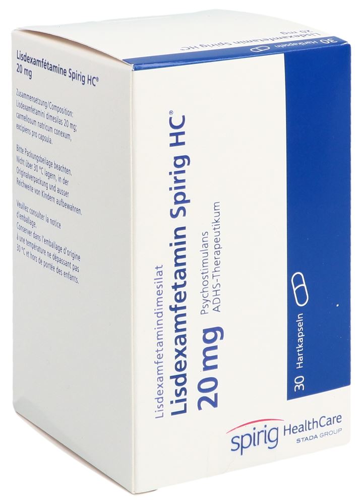 LISDEXAMFETAMINE Spirig HC 20 mg