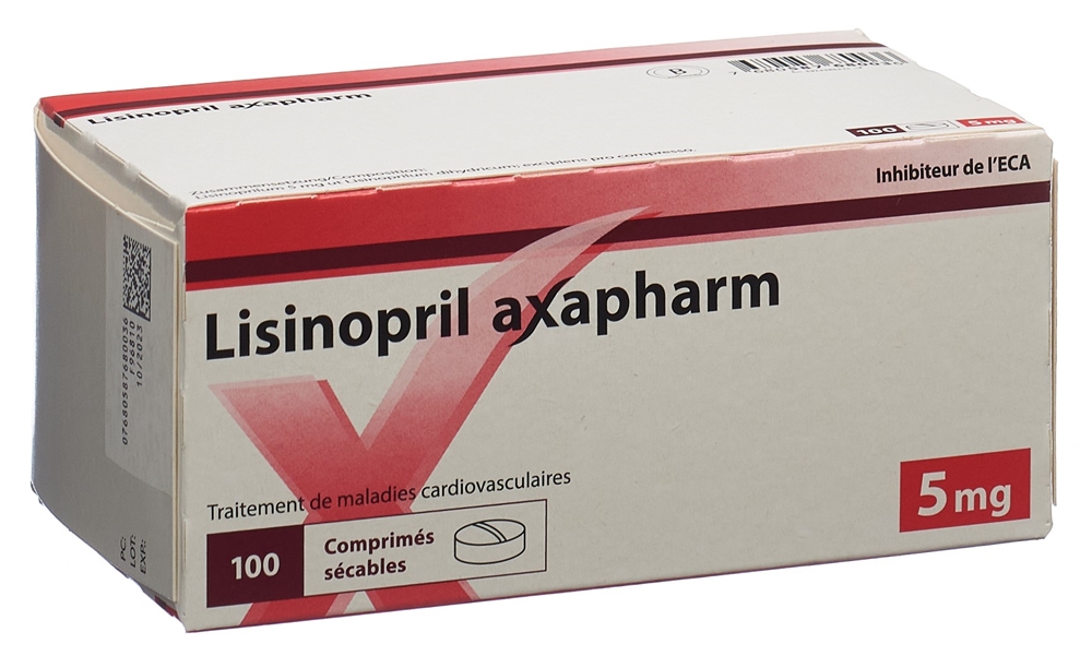 LISINOPRIL axapharm 5 mg, image 2 sur 2