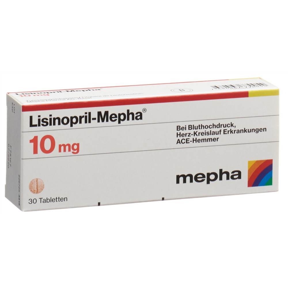 LISINOPRIL Mepha 10 mg, image principale